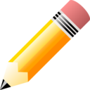 download Pencil clipart image with 0 hue color