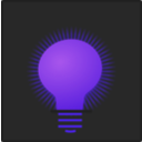 download Bulb Icon clipart image with 225 hue color