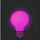 download Bulb Icon clipart image with 270 hue color
