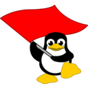 download Tux Bandera clipart image with 0 hue color