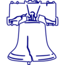 download Liberty Bell clipart image with 0 hue color