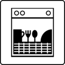 download Hotel Icon Room Has Dishwasher clipart image with 135 hue color