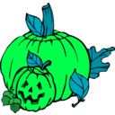 download Pumpkins Colour clipart image with 90 hue color