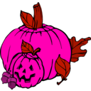download Pumpkins Colour clipart image with 270 hue color