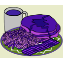 download Fast Food Menu Sample Usage clipart image with 225 hue color