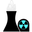 download Nuclear Plant Black clipart image with 135 hue color