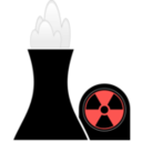 download Nuclear Plant Black clipart image with 315 hue color