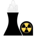 download Nuclear Plant Black clipart image with 0 hue color