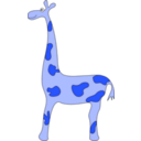 download Girafe clipart image with 180 hue color