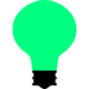 download Simple Light Bulb clipart image with 90 hue color