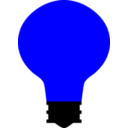 download Simple Light Bulb clipart image with 180 hue color