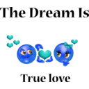 download True Love Dream Smiley Emoticon clipart image with 180 hue color