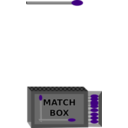 download Matchbox clipart image with 270 hue color