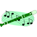 download Recorder And Music clipart image with 90 hue color