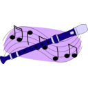 download Recorder And Music clipart image with 225 hue color
