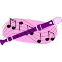 download Recorder And Music clipart image with 270 hue color
