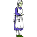 download Grandma clipart image with 45 hue color