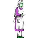 download Grandma clipart image with 90 hue color
