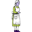 download Grandma clipart image with 225 hue color