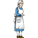 download Grandma clipart image with 0 hue color