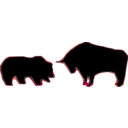 download Bull Bear Variation Iii clipart image with 315 hue color