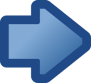 Icon Arrow Right Blue