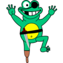download Frosch Als Pirat clipart image with 0 hue color