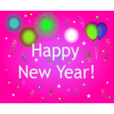 download Happy New Year clipart image with 90 hue color