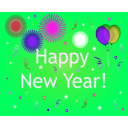 download Happy New Year clipart image with 270 hue color