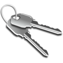 download Keys clipart image with 180 hue color