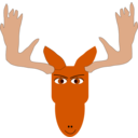 download Mad Moose clipart image with 0 hue color