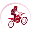 download Biker clipart image with 135 hue color