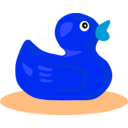 download Rubber Duck clipart image with 180 hue color
