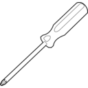 download A Screwdriver clipart image with 90 hue color