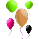 download Some Balloons clipart image with 90 hue color