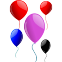 download Some Balloons clipart image with 0 hue color