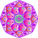 download Mandala clipart image with 270 hue color