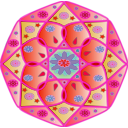 download Mandala clipart image with 315 hue color
