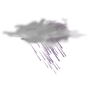 download Weather Icon Heavy Rain clipart image with 90 hue color