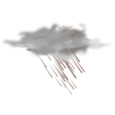 download Weather Icon Heavy Rain clipart image with 180 hue color