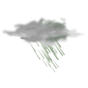 download Weather Icon Heavy Rain clipart image with 270 hue color