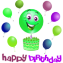 download Boy Birthday Smiley Emoticon clipart image with 90 hue color