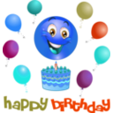 download Boy Birthday Smiley Emoticon clipart image with 180 hue color