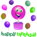 download Boy Birthday Smiley Emoticon clipart image with 270 hue color