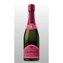 download Bottle Of Champagne clipart image with 315 hue color