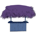 download Tiki Bar clipart image with 180 hue color