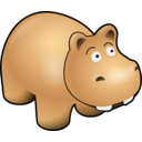download Hippo clipart image with 0 hue color