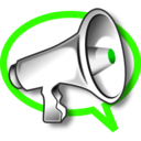 download Megaphone clipart image with 270 hue color