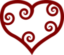 Valentine Red Maori Heart