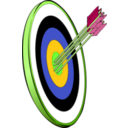 download Arrows And Target clipart image with 45 hue color